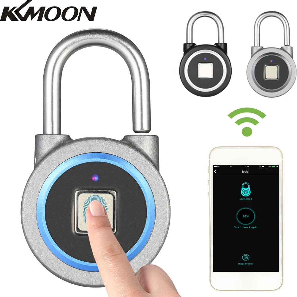 BT Smart Keyless Fingerprint Lock Waterproof APP / Fingerprint Unlock Anti-Theft Security Padlock Door Luggage Case Lock
BT Smart Keyless Fingerprint Lock Waterproof APP / Fingerprint Unlock Anti-Theft Security Padlock Door Luggage Case Lock