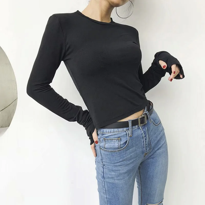 BRADELY MICHELLE 2018 autumn solid slim tops pullovers Bottoming shirt for lady o-neck long-sleeve basic knitted t female
BRADELY MICHELLE 2018 autumn solid slim tops pullovers Bottoming shirt for lady o-neck long-sleeve basic knitted t female