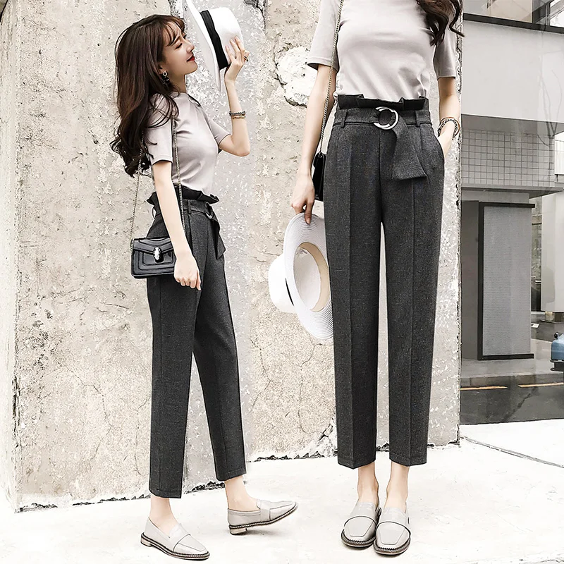 BGTEEVER Casual High Waist Sashes Pencil Pants 2019 Classic Pockets Ankle-length Pants OL Elegant Female Trousers pantalon femme
BGTEEVER Casual High Waist Sashes Pencil Pants 2019 Classic Pockets Ankle-length Pants OL Elegant Female Trousers pantalon femme