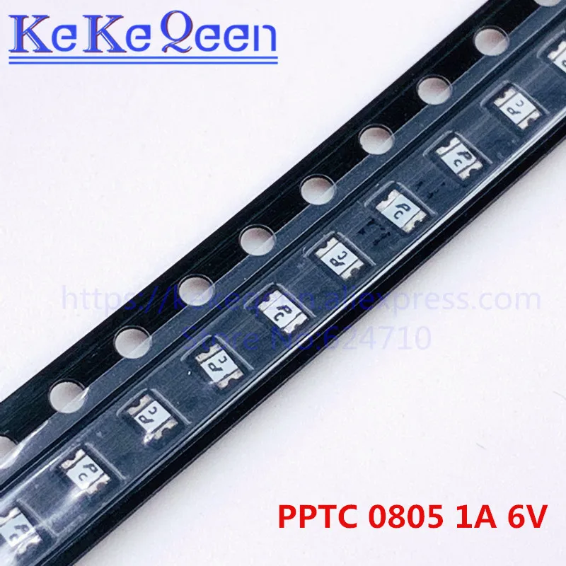 

100PCS PTC FUSE 0805 1A 1000mA 6V SMD0805P100TF PSMD110 SMT SMD PPTC Resettable Fuses