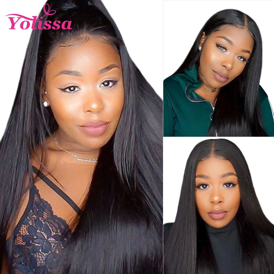 Yolissa Brazilian Lace Front Human Hair Wigs 13x4 Straight Lace Front Wig With Baby Hair Pre Plucked Remy Lace Wig Natural Black
Yolissa Brazilian Lace Front Human Hair Wigs 13x4 Straight Lace Front Wig With Baby Hair Pre Plucked Remy Lace Wig Natural Black