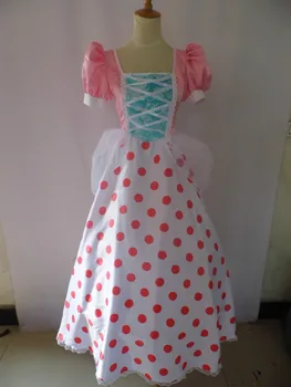 Cartoon Movie Toy Story Bo Peep Cosplay Costume Pink Lace Dress Full Set+Hat 
Cartoon Movie Toy Story Bo Peep Cosplay Costume Pink Lace Dress Full Set+Hat