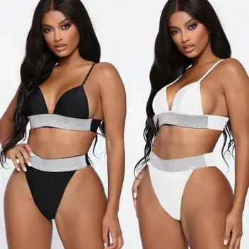 Women Sexy Bikini Set Shiny Solid Color Swimsuit Swimwear Bathing Suit Brazilian Beach US Push-up Padded Bikini Sparkling Set
Women Sexy Bikini Set Shiny Solid Color Swimsuit Swimwear Bathing Suit Brazilian Beach US Push-up Padded Bikini Sparkling Set