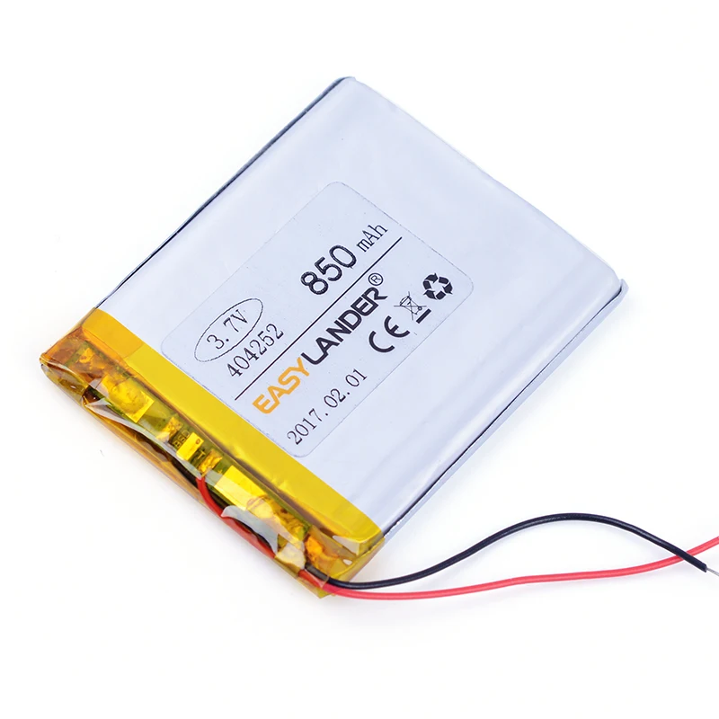 404252 3.7V 850mAh Rechargeable li-Polymer Battery For Kobo Touch E-book MP3 MP4 Lampe speaker toys Mobile power bank 404050
404252 3.7V 850mAh Rechargeable li-Polymer Battery For Kobo Touch E-book MP3 MP4 Lampe speaker toys Mobile power bank 404050