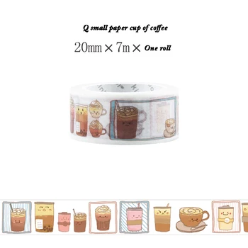 1 Roll 20mm*7m Paper Coffee Cup Kawaii Wide Masking Tape For Decorative Adhesive Tapes Washi Tape Scrapbooking Sticker
1 Roll 20mm*7m Paper Coffee Cup Kawaii Wide Masking Tape For Decorative Adhesive Tapes Washi Tape Scrapbooking Sticker