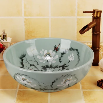 China decoration Ceramic Painting Art Lavabo Bathroom Vessel Sinks Round porcelain sink with countertop was basin bathroom sinks
China decoration Ceramic Painting Art Lavabo Bathroom Vessel Sinks Round porcelain sink with countertop was basin bathroom sinks