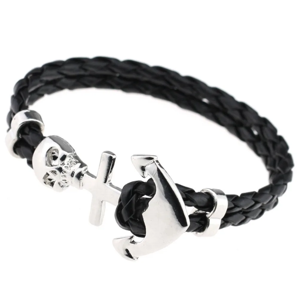 2017 New Design Fashion Genuine Vintage Leather Bracelet For Man Magnetic Wrap Skull
2017 New Design Fashion Genuine Vintage Leather Bracelet For Man Magnetic Wrap Skull