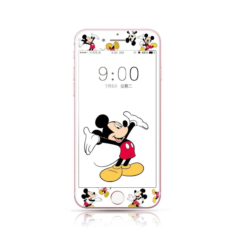 10Pcs 3D carbon fiber Relief Cartoon Mickey Mouse Tempered Glass film Protective for iPhone 6 6Plus 7 8 Plus screen Protector
10Pcs 3D carbon fiber Relief Cartoon Mickey Mouse Tempered Glass film Protective for iPhone 6 6Plus 7 8 Plus screen Protector