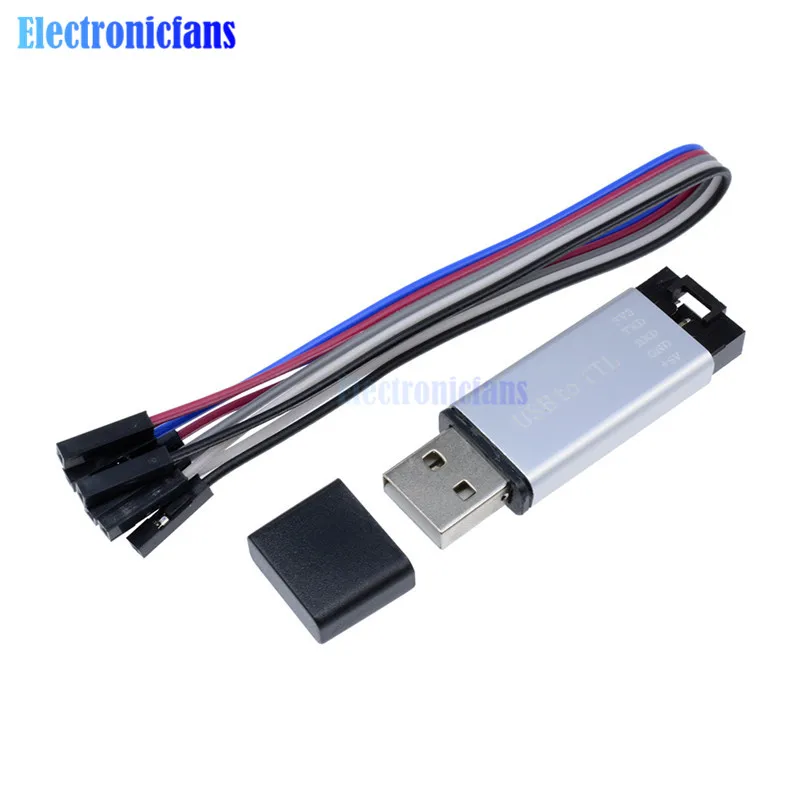 CP2102 12Mbps USB 2.0 to TTL UART Module Aluminum Shell 5Pin Serial Converter STC Replace FT232 Module 5V/3.3V Type A Metal Case
CP2102 12Mbps USB 2.0 to TTL UART Module Aluminum Shell 5Pin Serial Converter STC Replace FT232 Module 5V/3.3V Type A Metal Case
