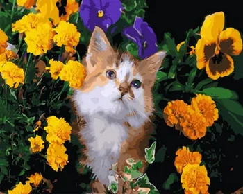 Frameless painting by numbers coloring by numbers for home decor wall decor canvas painting 4050cm Kitty and flower
Frameless painting by numbers coloring by numbers for home decor wall decor canvas painting 4050cm Kitty and flower