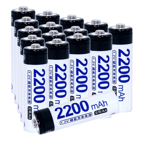 True capacity! 16 pcs AA portable 1.2V NIMH AA rechargeable batteries 2200mah for camera razor toy remote control flashlight 2A
True capacity! 16 pcs AA portable 1.2V NIMH AA rechargeable batteries 2200mah for camera razor toy remote control flashlight 2A