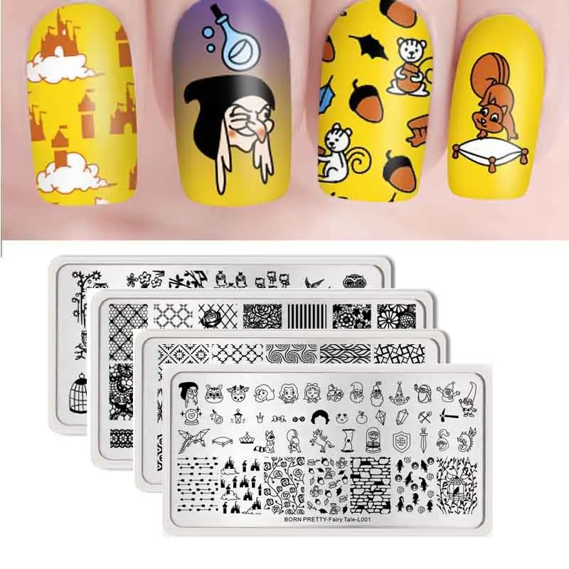 BORN PRETTY Nail Stamping Plates Cartoon Flower Animal Pattern Nail Art Stamp Stamping Template Image Plate Stencil Nails Tool
BORN PRETTY Nail Stamping Plates Cartoon Flower Animal Pattern Nail Art Stamp Stamping Template Image Plate Stencil Nails Tool