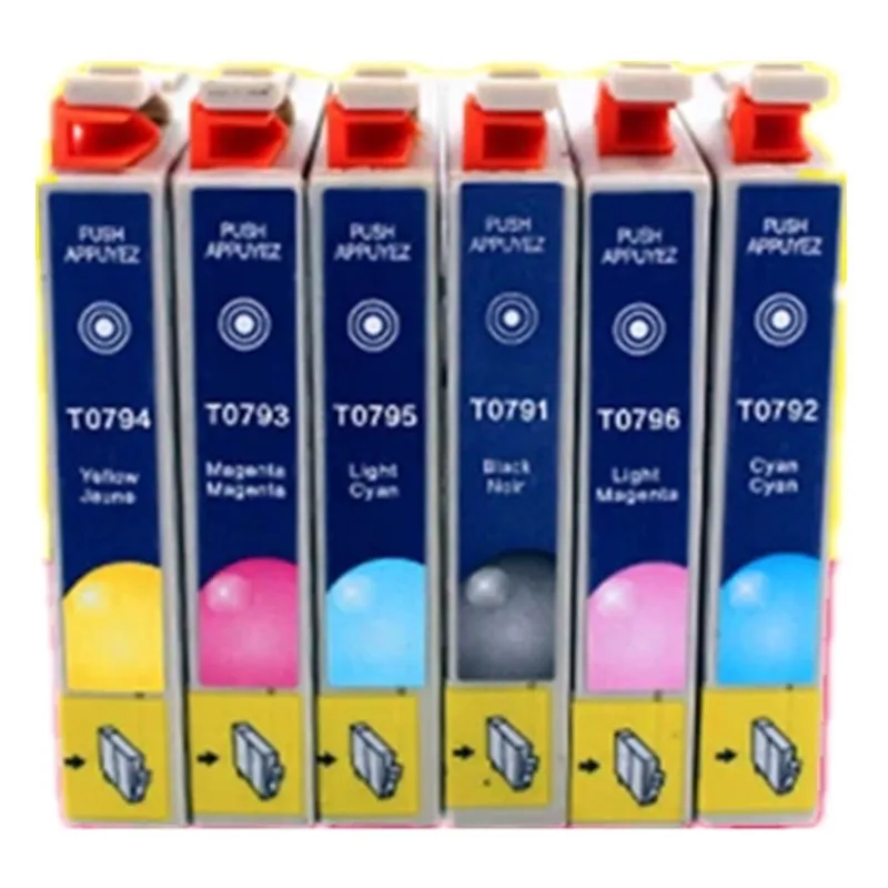 Hisaint For Epson 0791-0796 Ink Cartridges For Stylus Photo PX650/660/660+/700W/710W/720WD/730WD Laser Printer Ink Box
Hisaint For Epson 0791-0796 Ink Cartridges For Stylus Photo PX650/660/660+/700W/710W/720WD/730WD Laser Printer Ink Box