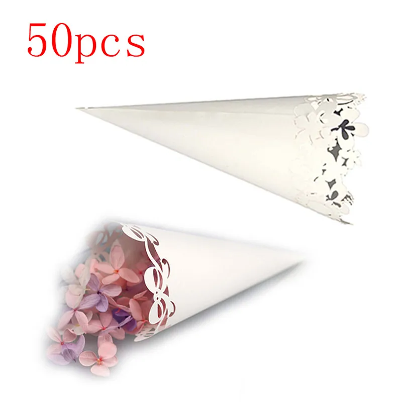 50pcs Wedding Party Confetti Cones Petal Candy Placing Wedding Favors Sunflower Rosette Border Paper Cones Gift Packing Paper
50pcs Wedding Party Confetti Cones Petal Candy Placing Wedding Favors Sunflower Rosette Border Paper Cones Gift Packing Paper