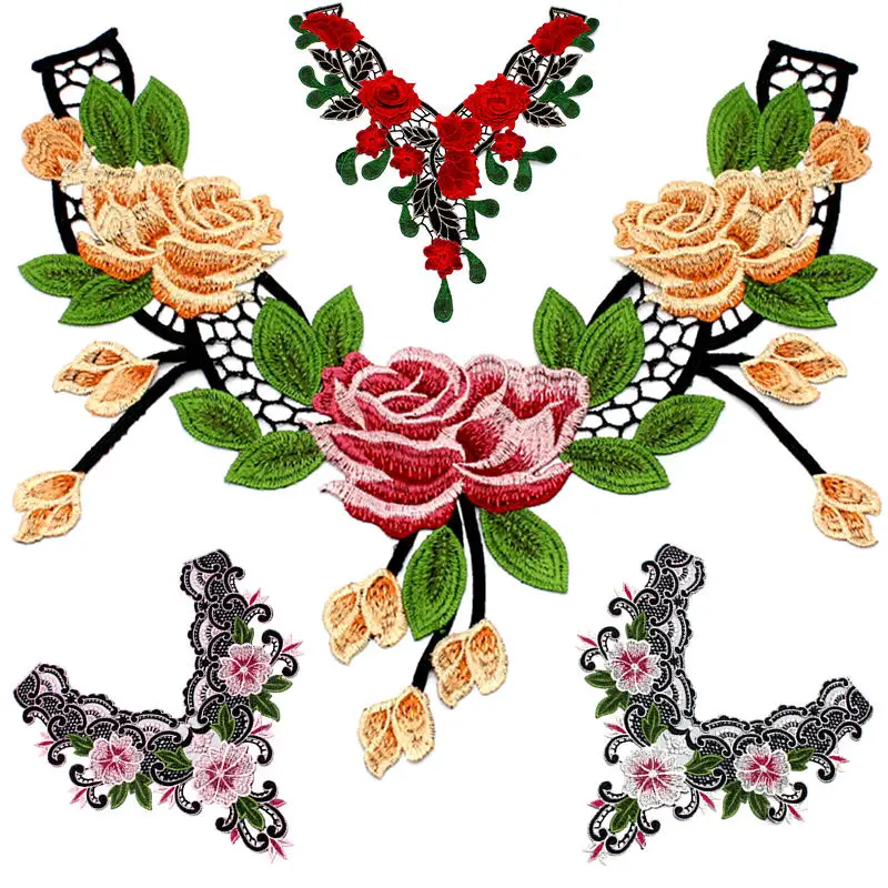 1pc Embroidery Colorful Rose Flower Collar Lace Polyester Fabric DIY Handmade Collar Lace Fabrics For Sewing Collar Patchs Craft
1pc Embroidery Colorful Rose Flower Collar Lace Polyester Fabric DIY Handmade Collar Lace Fabrics For Sewing Collar Patchs Craft