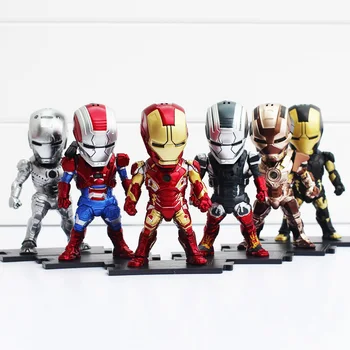 9cm Egg Attack Iron Man Light & Action Function 6pcs/set Iron Prtriot MK42 43 22 24 2 Action Figures Toys
9cm Egg Attack Iron Man Light & Action Function 6pcs/set Iron Prtriot MK42 43 22 24 2 Action Figures Toys