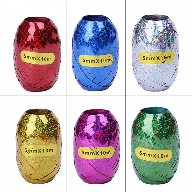 6pcs 10M Mix Color Laser Shiny Curling Ribbons Roll Balloon Streamers Event Wedding Happy Birthday Party DIY Decorations Balloon
6pcs 10M Mix Color Laser Shiny Curling Ribbons Roll Balloon Streamers Event Wedding Happy Birthday Party DIY Decorations Balloon