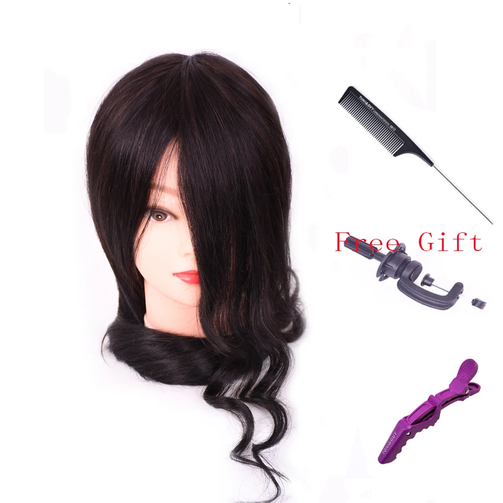 22'' Salon 70% Human Hair Mannequin Practice Training Head Hairdressing Clamp In Mannequin Head
22'' Salon 70% Human Hair Mannequin Practice Training Head Hairdressing Clamp In Mannequin Head