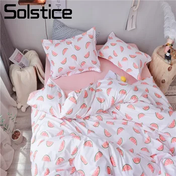Solstice Home Textile Single Twin Queen Girls Kid Teen Bedding Set Watermelon Pink White Duvet Cover Pillowcase Sheet Bed Linens
Solstice Home Textile Single Twin Queen Girls Kid Teen Bedding Set Watermelon Pink White Duvet Cover Pillowcase Sheet Bed Linens