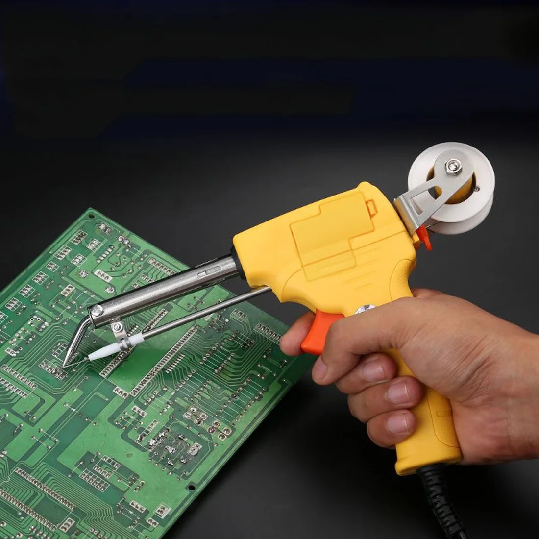 Handheld 220V 60W Automatic Send Tin Gun Electric Soldering Iron Rework Station Desoldering Pump Welding Tool Solder Wir
Handheld 220V 60W Automatic Send Tin Gun Electric Soldering Iron Rework Station Desoldering Pump Welding Tool Solder Wir