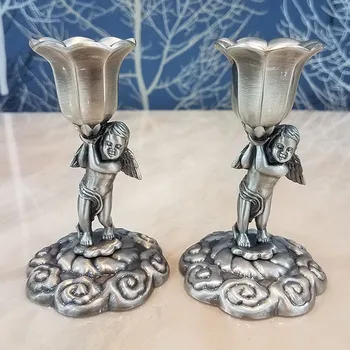 Metal Candlestick Classic Candle Holder Stand Dinner Decor Angel Wedding Decoration ElimElim Set of 2
Metal Candlestick Classic Candle Holder Stand Dinner Decor Angel Wedding Decoration ElimElim Set of 2