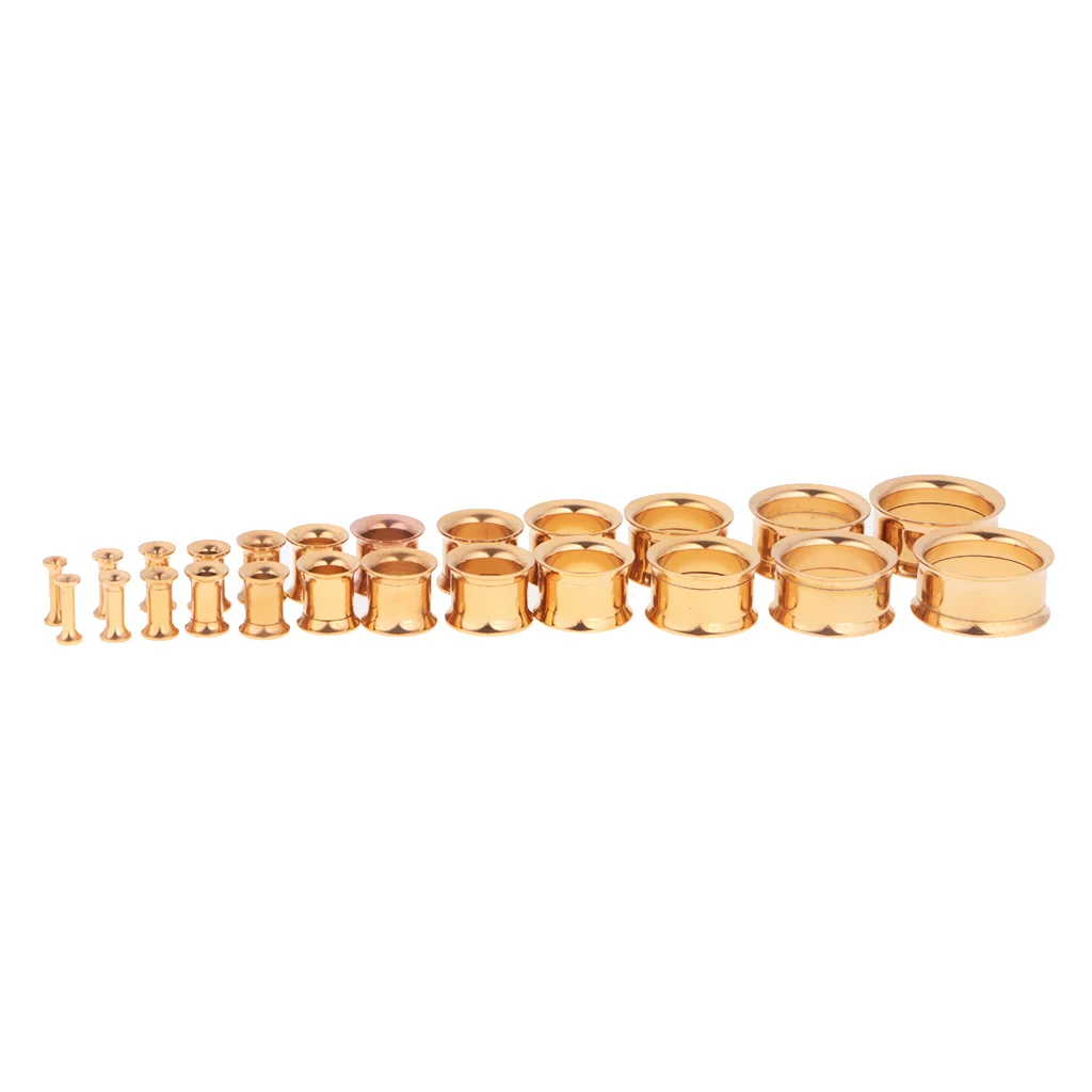 1 Pair Gold Screw On Stainless Steel Ear Strech Kit Ear Flesh Tunnel Plug Piercing Jewelry 2mm - 20mm
1 Pair Gold Screw On Stainless Steel Ear Strech Kit Ear Flesh Tunnel Plug Piercing Jewelry 2mm - 20mm