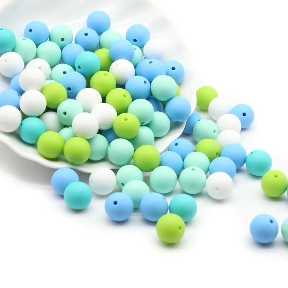 Set Of 30pc 15mm Round Silicone Silicon Beads Food Grade BPA Free Great For Baby Teething Jewelry Colar Mordedor Dentition Chew
Set Of 30pc 15mm Round Silicone Silicon Beads Food Grade BPA Free Great For Baby Teething Jewelry Colar Mordedor Dentition Chew