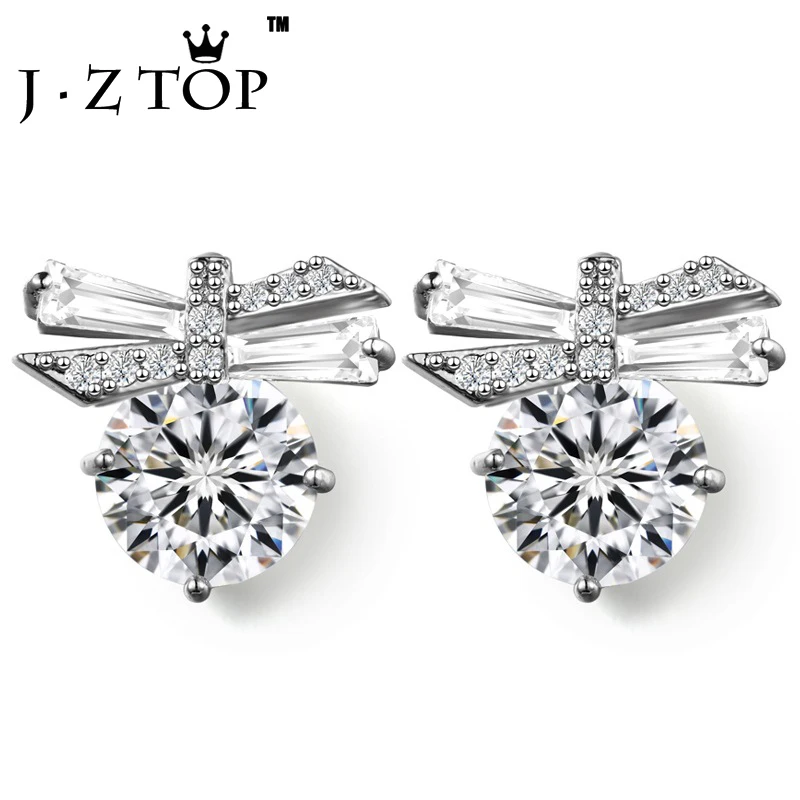 JZTOP Geometric Cubic Zirconia Stud Earrings Bow Tie Crystal Earrings For Woman Exquisite Wedding Party Oorbellen Jewelry 2019
JZTOP Geometric Cubic Zirconia Stud Earrings Bow Tie Crystal Earrings For Woman Exquisite Wedding Party Oorbellen Jewelry 2019