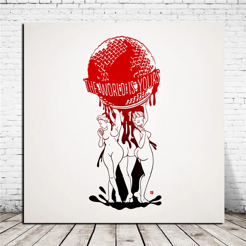 The World Is Yours Film Logo Canvas Painting Print Bedroom Home Decor Modern Wall Art Oil Painting Poster Salon Pictures Artwork
The World Is Yours Film Logo Canvas Painting Print Bedroom Home Decor Modern Wall Art Oil Painting Poster Salon Pictures Artwork