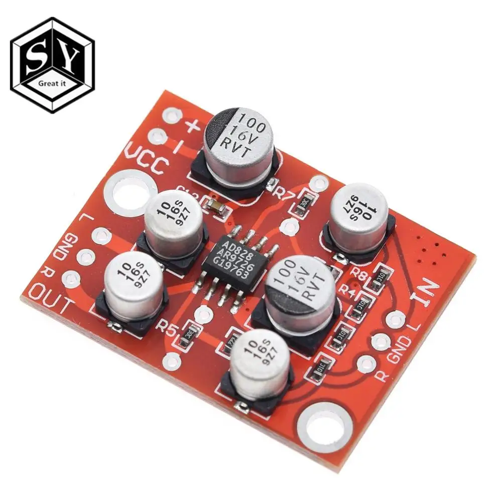 GREAT IT 1PCS DC 5V-15V 12V AD828 Stereo Preamp Power Amplifier Board Preamplifier Module
GREAT IT 1PCS DC 5V-15V 12V AD828 Stereo Preamp Power Amplifier Board Preamplifier Module