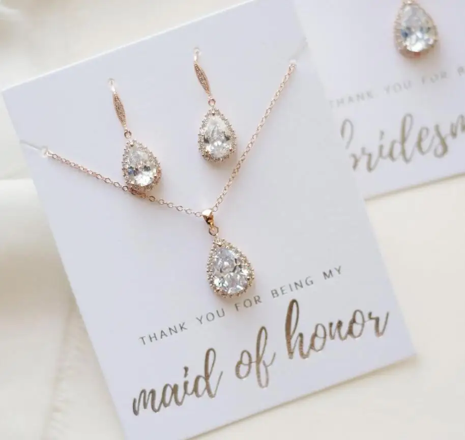 personalize teardrop wedding bridesmaid proposal Earrings necklace Jewelry sets custom maid of honor bridal MOH Jewellery Gifts
personalize teardrop wedding bridesmaid proposal Earrings necklace Jewelry sets custom maid of honor bridal MOH Jewellery Gifts