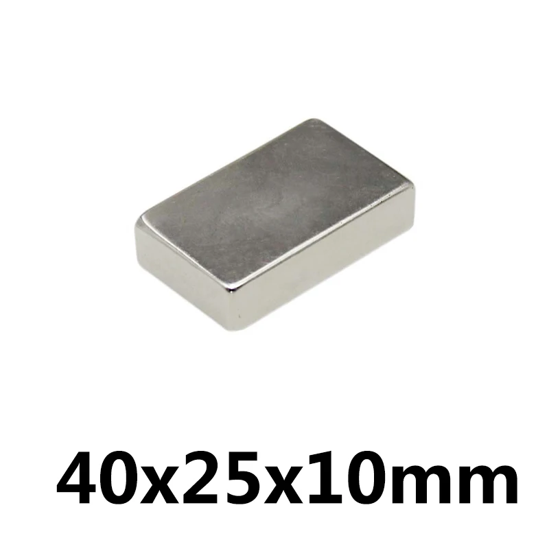 1pcs 40 x 25 x 10 mm N35 super rare earth magnet block strong neodymium magnet refrigerator strong magnetic rectangular magnet
1pcs 40 x 25 x 10 mm N35 super rare earth magnet block strong neodymium magnet refrigerator strong magnetic rectangular magnet