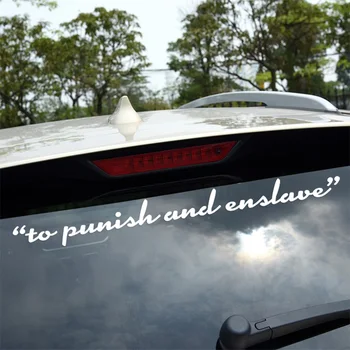 Car Styling Stickers And Decals To Punish And Enslave Windshield for VW Volkswagen Ford BMW e46 Opel Peugeot Audi Skoda Mercedes
Car Styling Stickers And Decals To Punish And Enslave Windshield for VW Volkswagen Ford BMW e46 Opel Peugeot Audi Skoda Mercedes