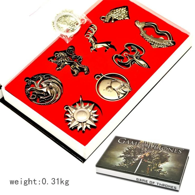 Game of Thrones Daenerys Targaryen Necklace Pendant Buckle Brooch Suit Ornament Metal Family Sign Collection of Gifts Key
Game of Thrones Daenerys Targaryen Necklace Pendant Buckle Brooch Suit Ornament Metal Family Sign Collection of Gifts Key