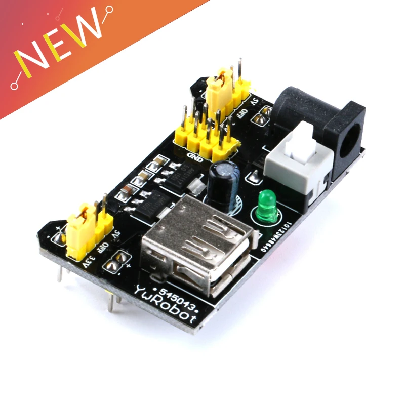 MB102 Breadboard Power Supply Module /MB102 black Breadboard Dedicated Power Module 2-way 3.3V 5V MB-102 Solderless Bread Board
MB102 Breadboard Power Supply Module /MB102 black Breadboard Dedicated Power Module 2-way 3.3V 5V MB-102 Solderless Bread Board