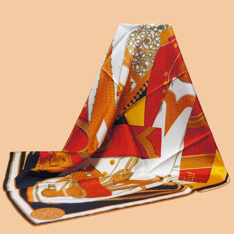 HuaJun 2 Store|| Spring and Autumn New Neutral Unisex "Zouaves et Dragons" 90 silk square scarf Twill inkjet scarf
HuaJun 2 Store|| Spring and Autumn New Neutral Unisex "Zouaves et Dragons" 90 silk square scarf Twill inkjet scarf