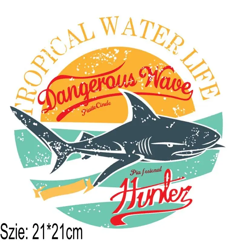 Fashion shark Parches Iron On Stickers Washable Appliques A-level Patches Heat Transfer For DIY Accessory Clothes Bag
Fashion shark Parches Iron On Stickers Washable Appliques A-level Patches Heat Transfer For DIY Accessory Clothes Bag