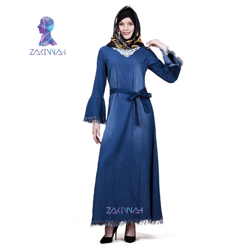 ZK014 Fashion Denim Kaftan Abaya Dubai Islam Muslim Dress Abayas For Women Turkish Lace Plus Size Islamic Clothing
ZK014 Fashion Denim Kaftan Abaya Dubai Islam Muslim Dress Abayas For Women Turkish Lace Plus Size Islamic Clothing