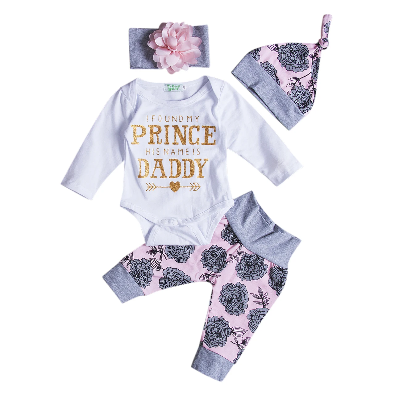 4Pcs/Set Baby Clothing 0-18M Floral Newborn Baby Girls Tops Romper +Floral Long Pants +Headband +Hat Outfits Clothes
4Pcs/Set Baby Clothing 0-18M Floral Newborn Baby Girls Tops Romper +Floral Long Pants +Headband +Hat Outfits Clothes
