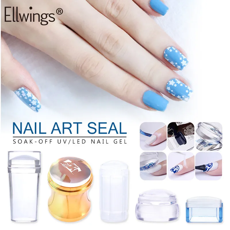 Ellwings Nail Art Templates Tools Transparent Silicone Head Seal Stamp Add Pattern Scraper Nail Stamping DIY Nail 5 Kind Style
Ellwings Nail Art Templates Tools Transparent Silicone Head Seal Stamp Add Pattern Scraper Nail Stamping DIY Nail 5 Kind Style