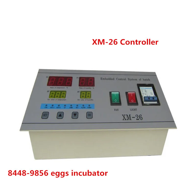 Professional digital temperature and humidity incubator controller XM-26 for egg incubator for sale
Professional digital temperature and humidity incubator controller XM-26 for egg incubator for sale