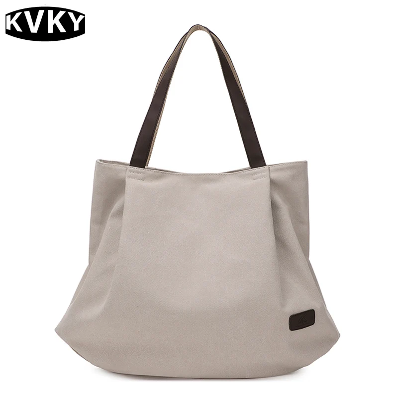 KVKY Famous Brand Design Simple Large Capacity Beige Women Shopping Bags Vintage Casual Canvas Tote Handbags Messenger Bolsos
KVKY Famous Brand Design Simple Large Capacity Beige Women Shopping Bags Vintage Casual Canvas Tote Handbags Messenger Bolsos