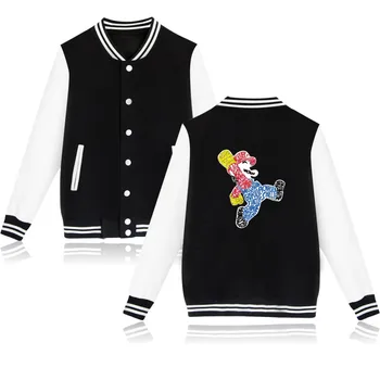 Super MarioRun Cartoon Baseball Capless Hoodies Womens Hip Hop Japanese Game Fashion Black Sweatshirt Women Funny Jacket Clothes
Super MarioRun Cartoon Baseball Capless Hoodies Womens Hip Hop Japanese Game Fashion Black Sweatshirt Women Funny Jacket Clothes