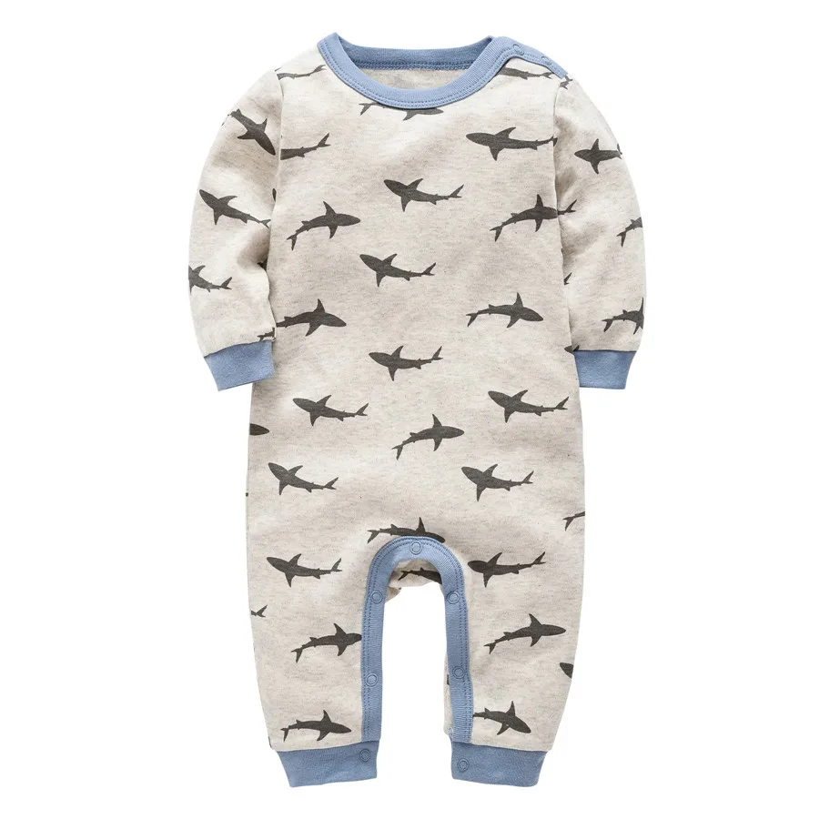Kavkas Fashion Baby Boy Rompers New Arrival Infant Jumpsuit Jumpers Cartoon Printed Cotton Toddler Coveralls One Piece | Мать и ребенок