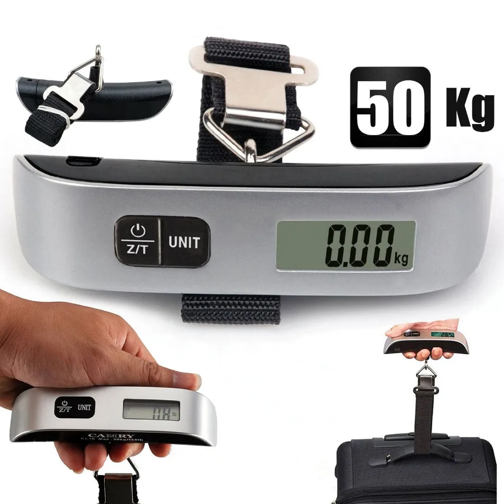 50kg*0.01kg Luggage Scale Electronic Digital Scale Suitcase Travel Bag Hanging Scales Balance Weight Thermometer LCD Display
50kg*0.01kg Luggage Scale Electronic Digital Scale Suitcase Travel Bag Hanging Scales Balance Weight Thermometer LCD Display