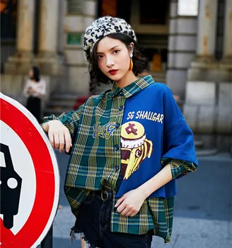 Cotton Plaid Shirt Women's Long Sleeve Korean Spring and Autumn Casual Slim Shirt Shaved Large Size Student Shirt Jacket
Cotton Plaid Shirt Women's Long Sleeve Korean Spring and Autumn Casual Slim Shirt Shaved Large Size Student Shirt Jacket