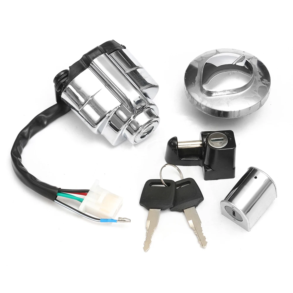 1 Set Aluminum Ignition Gas Cap Helmet Steering Lock Set for Shadow VLX VT 400 600 750 in Motorbike Ingition
1 Set Aluminum Ignition Gas Cap Helmet Steering Lock Set for Shadow VLX VT 400 600 750 in Motorbike Ingition
