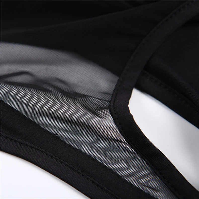 Black Mesh Yoga Shirt Sport Top Fitness Brassiere Workout Sportswear Active Wear Women Fitness Tank Top Gym Clothes 10