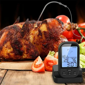 Wireless Barbecue Thermometer Digital Screen Grill Meat Temperature Probe Food Controller Family Kitchen Measuring Accessories
Wireless Barbecue Thermometer Digital Screen Grill Meat Temperature Probe Food Controller Family Kitchen Measuring Accessories