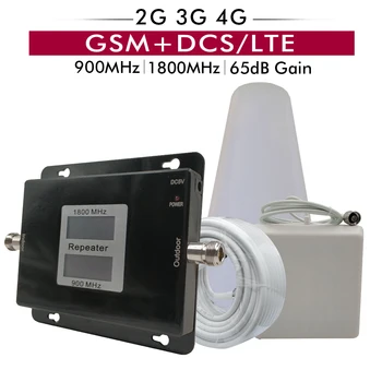 65dB Gain 17dBm Dual Band Repeater Kit 2G GSM 900 4G DCS/LTE 1800 Cellular Cell Phone Signal Booster Amplifier Antenna Full Set
65dB Gain 17dBm Dual Band Repeater Kit 2G GSM 900 4G DCS/LTE 1800 Cellular Cell Phone Signal Booster Amplifier Antenna Full Set